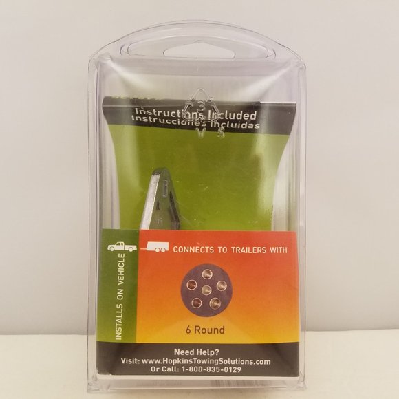 HOPKINS Towing Solutions 6 Round Connector Metal | 48435 | Rev E 3-12 - Picture 3 of 5